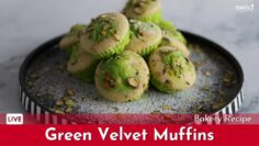 Green Velvet Muffins | Marble Cupcakes | Super Soft &