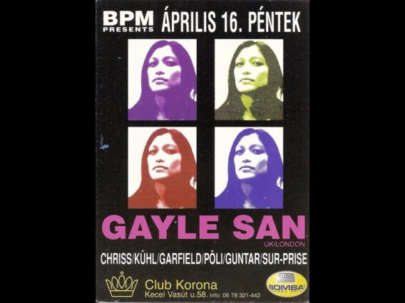 Gayle San – Live @ Club Korona, Kecel 16-04-1999