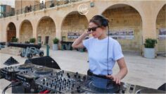 Anfisa Letyago at Saluting Battery, in Malta for Cercle